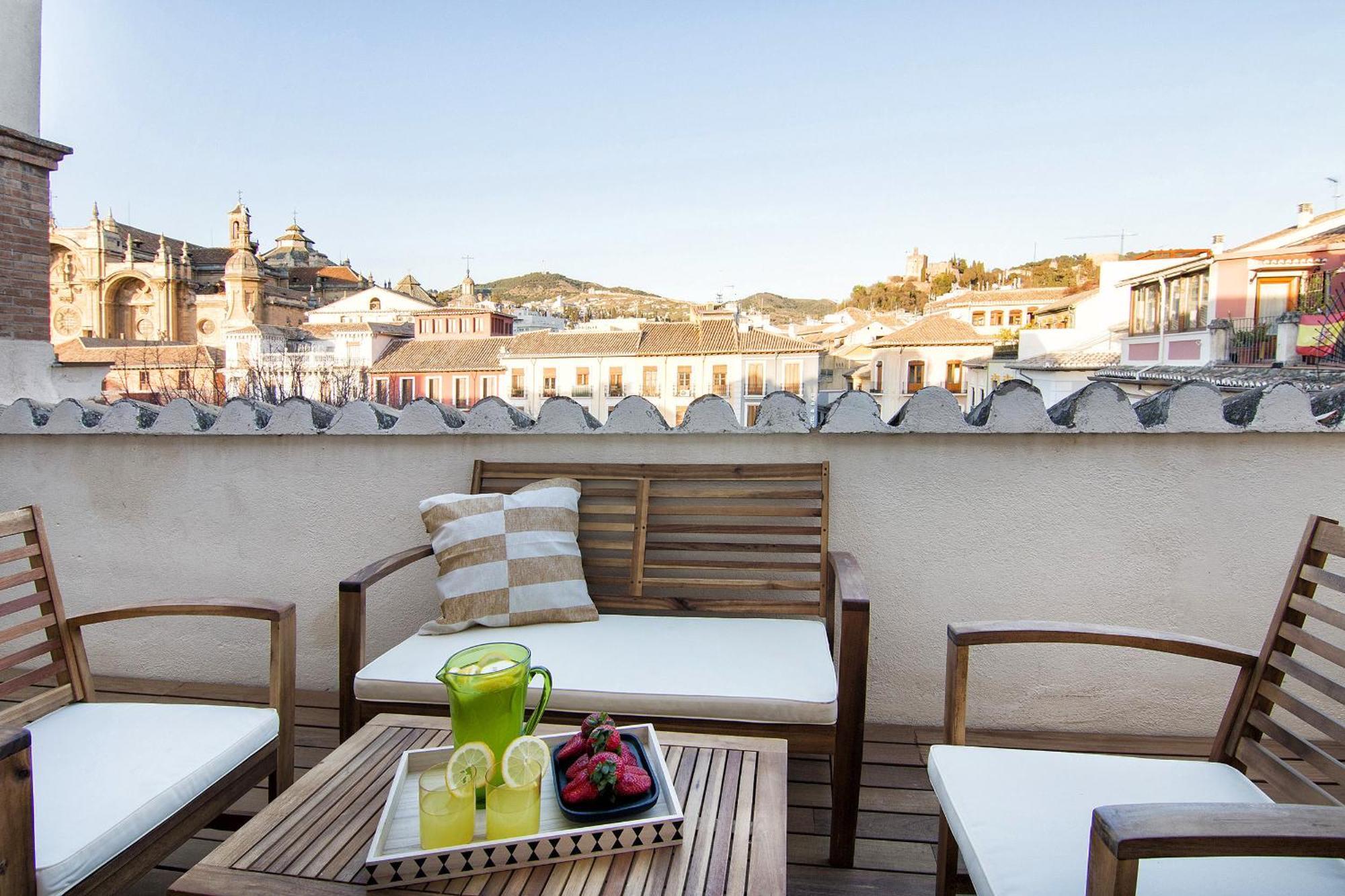 Bibrambla Penthouse Over Cathedral Leilighet Granada Eksteriør bilde